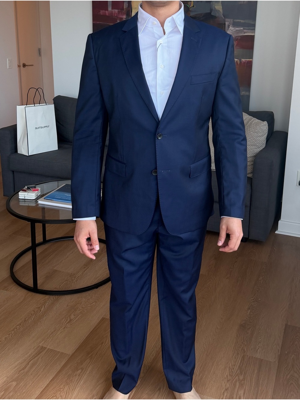 Hugo Boss Men's Navy Two-Piece Suit